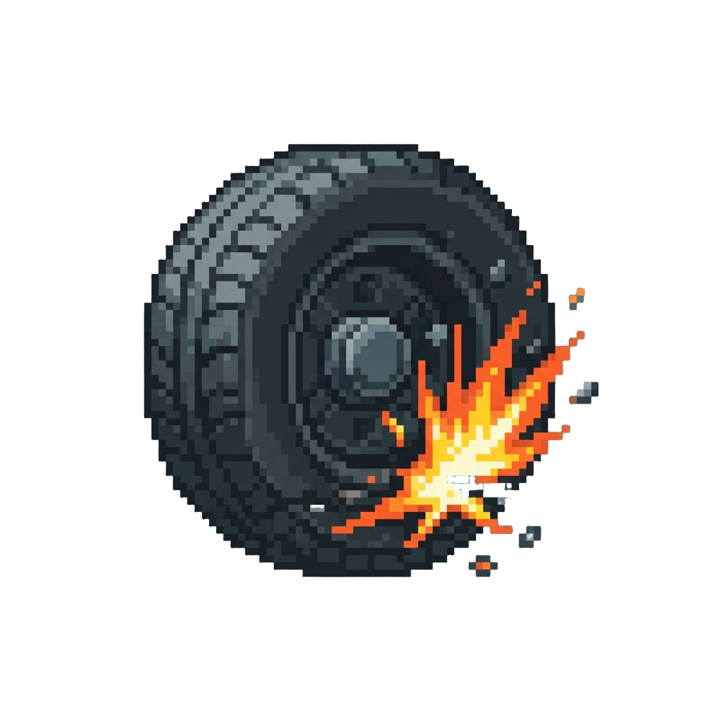 A Sudden Tire Blowout Pop
