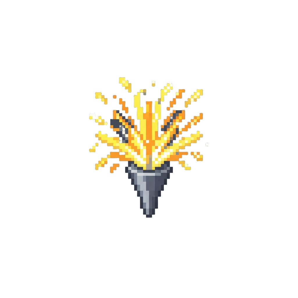 A Burst of Glittering Sparkler Fountains