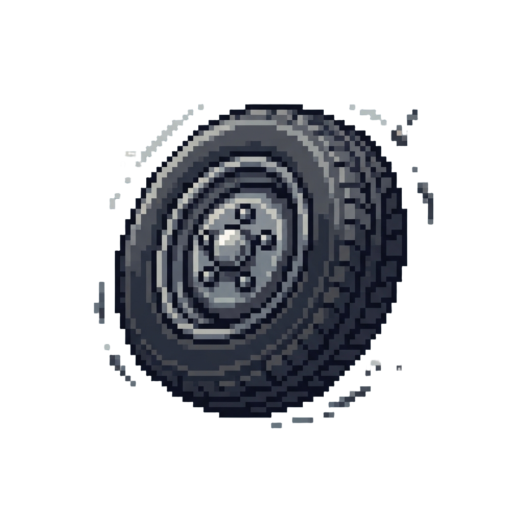 A Comically Spinning Tire Fly-off
