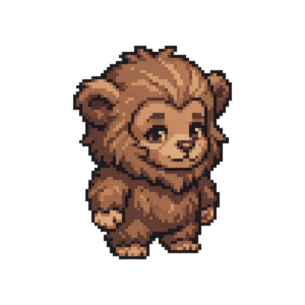 A Tiny Fluffy Bigfoot Cub Blinking Curiously