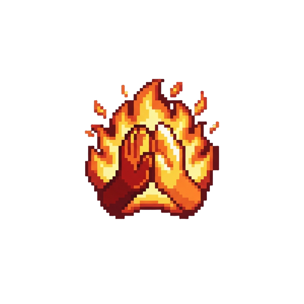 A Fiery High-five with the Air