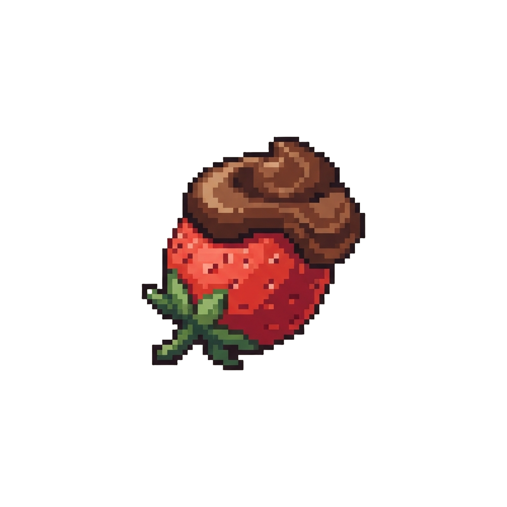 A Big Dollop of Nutella on a Mini Strawberry