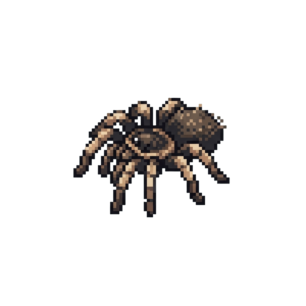 A Cute Little Tarantula Wiggling Its Legs
