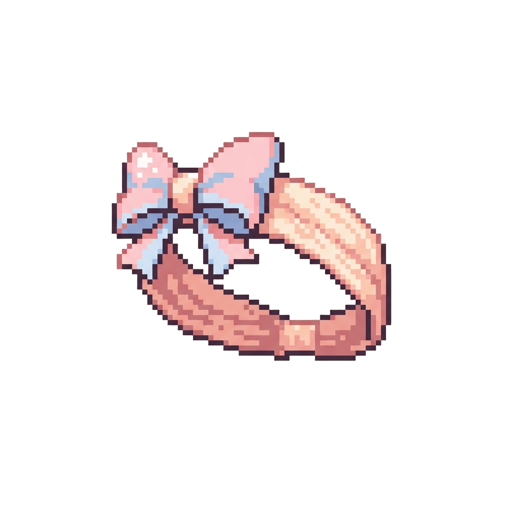 A Pastel Ribbon Headband Thrown From the Front Row