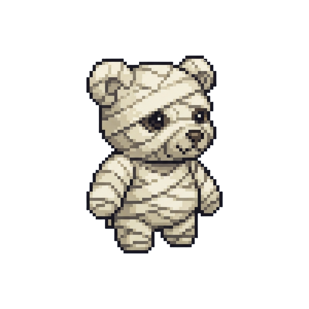 A Mummy-wrapped Mummy Bear Pattern