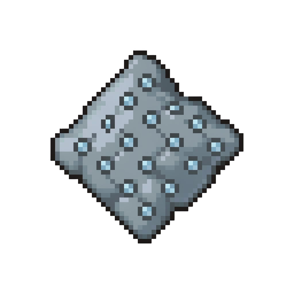 A Diamond-encrusted Silver Plush Pattern