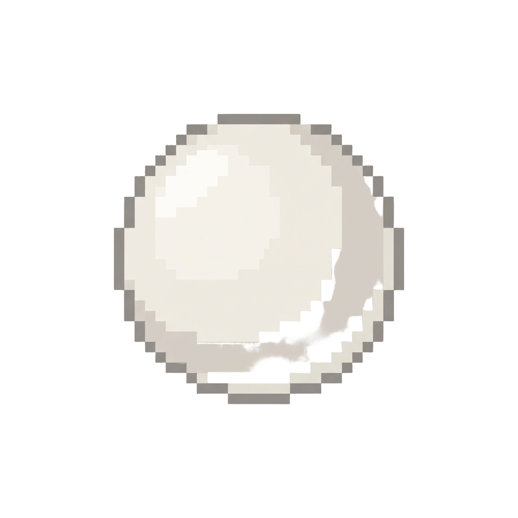 A Classic White Ping-pong Ball