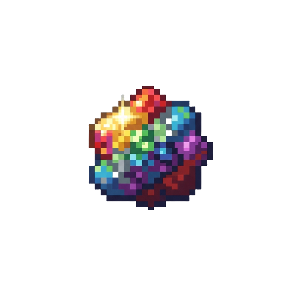 Rainbow Metallic Glitter Flakes