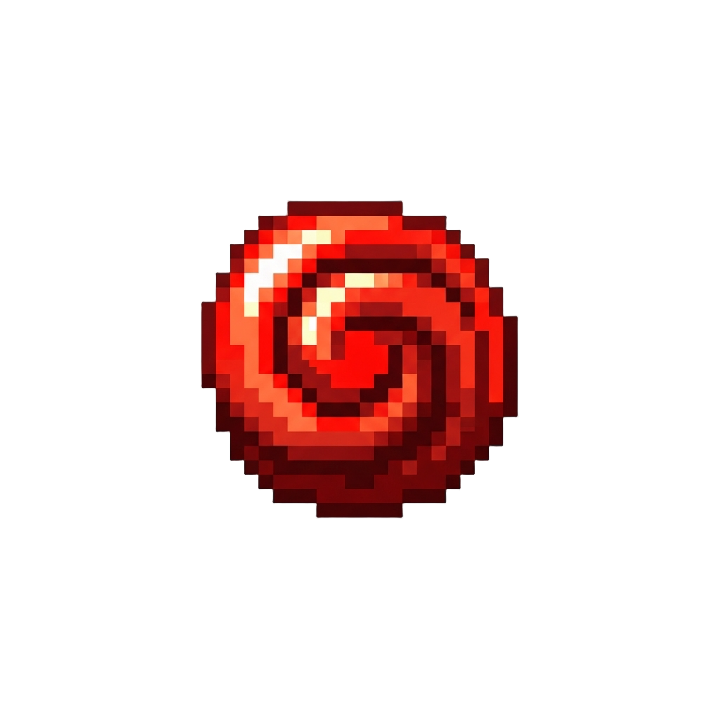 Swirling Crimson Laser Dot
