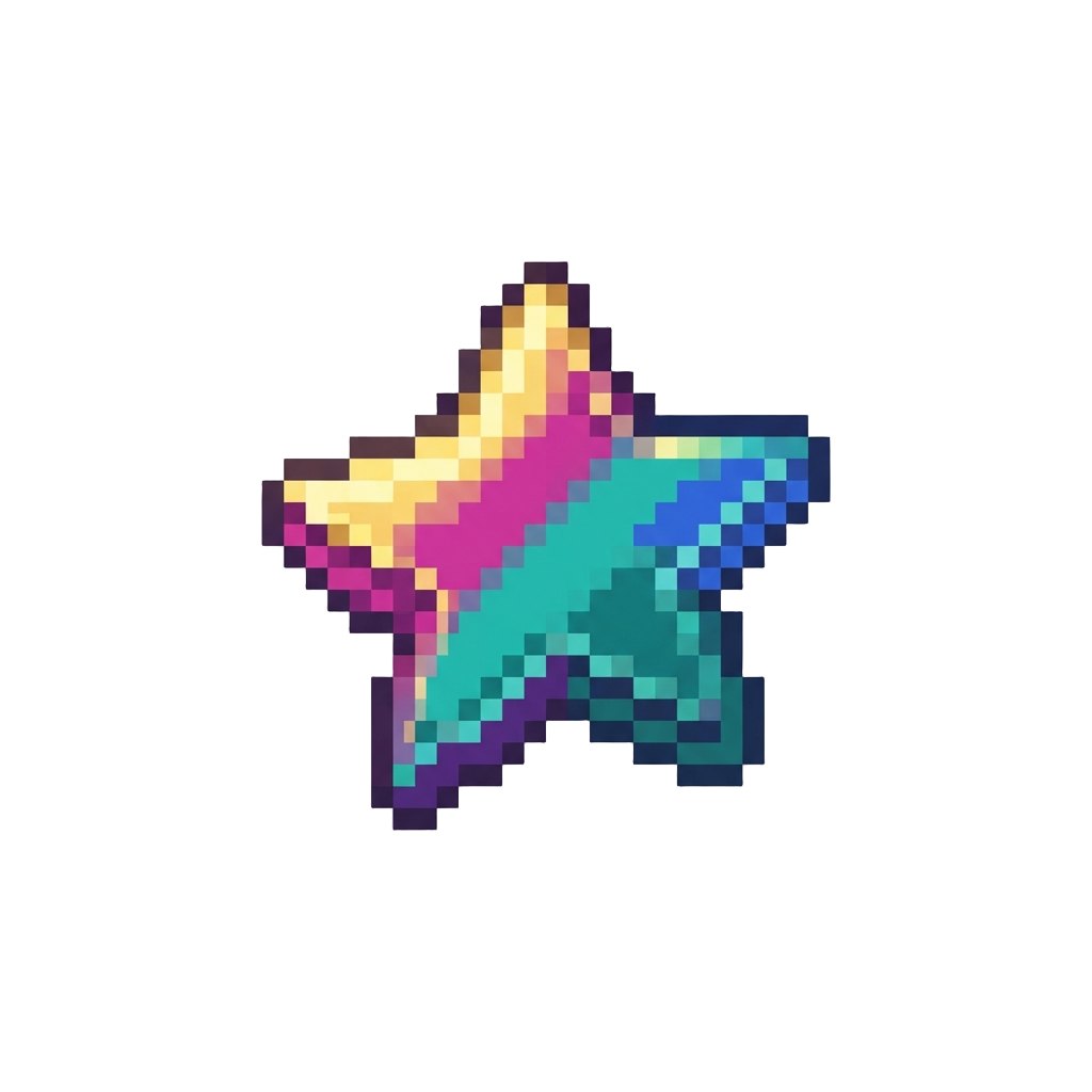 Tiny Colorful Star-shaped Confetti