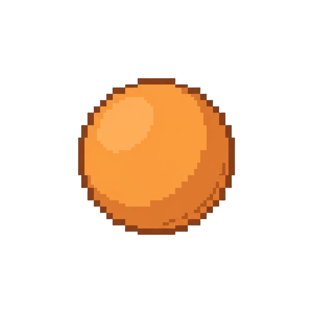 A Bright Orange Ping-pong Ball