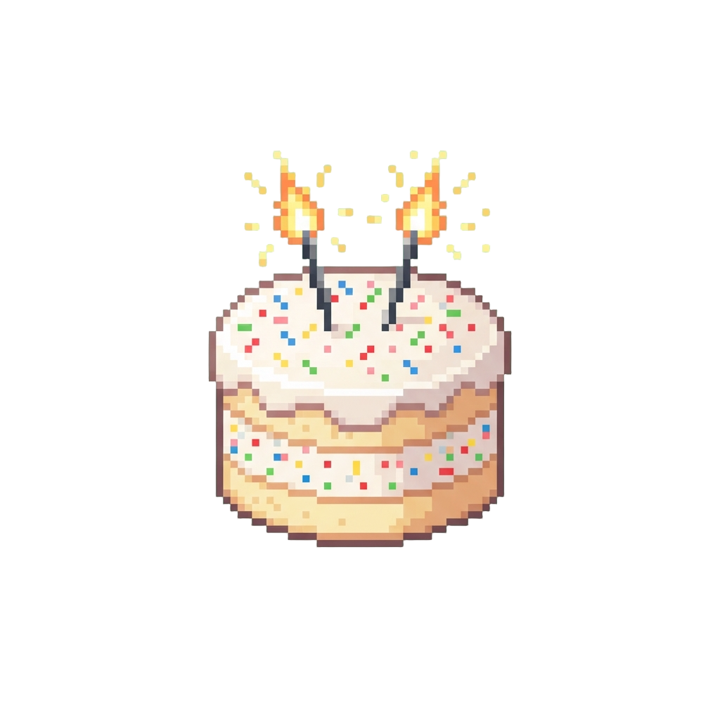 Rainbow Confetti Birthday Cake with Sparklers