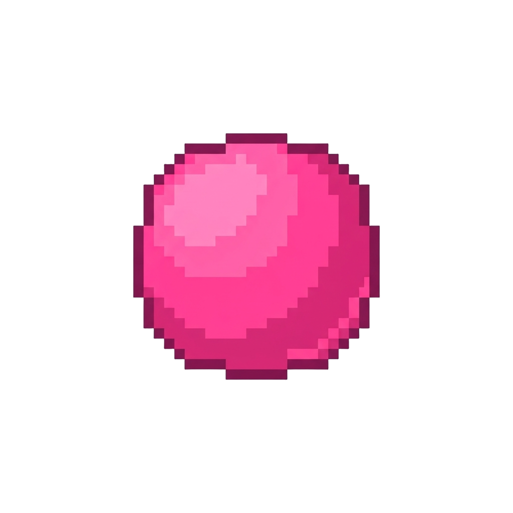 A Neon Pink Ping-pong Ball