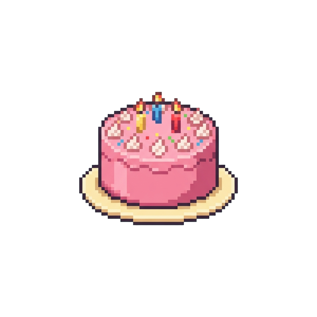 Simple Frosted Birthday Cake
