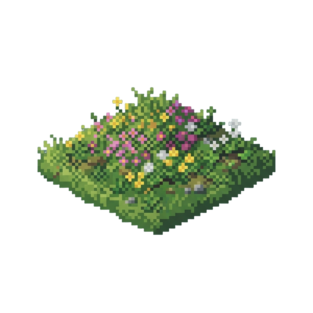 A Sunlit Floral Meadow