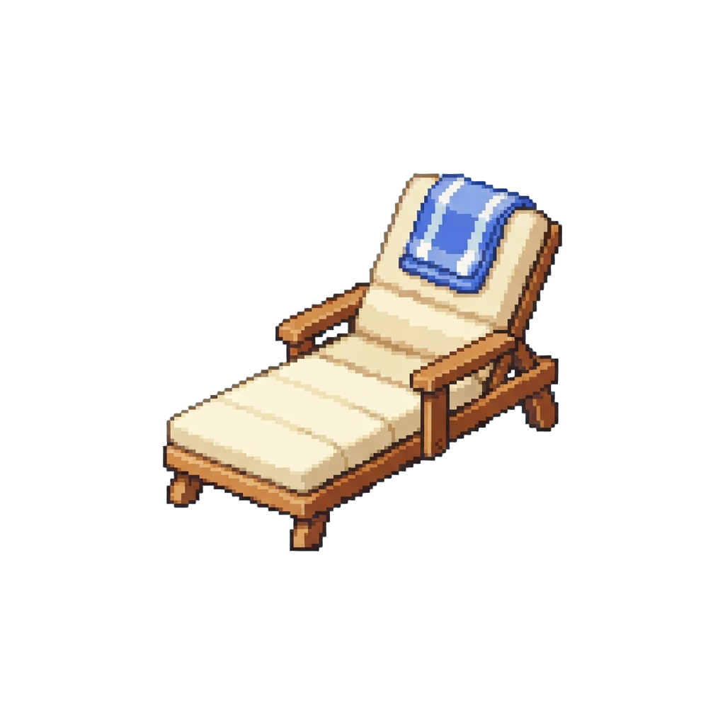 A Tranquil Poolside Lounge