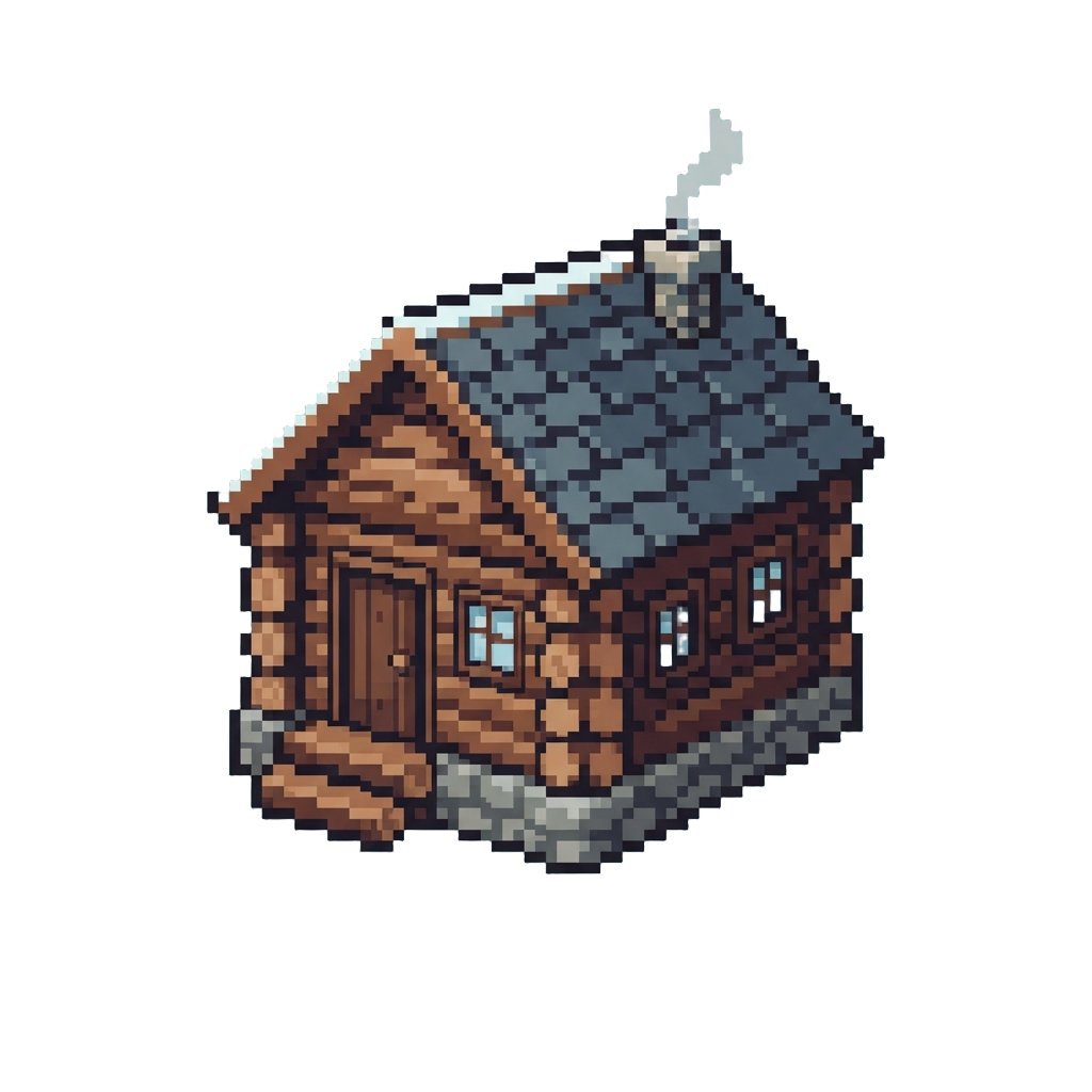 A Peaceful Mountain Log Cabin