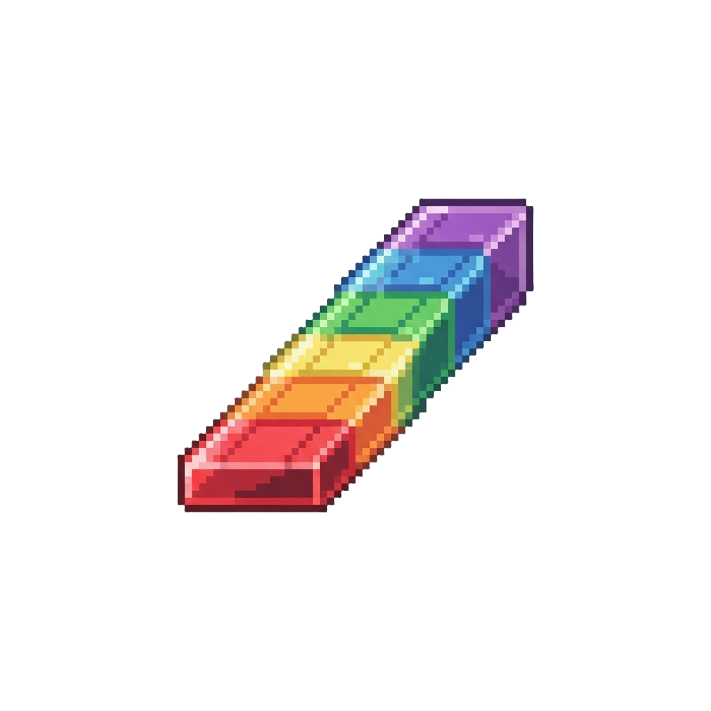 A Translucent Crystal Rainbow Ramp