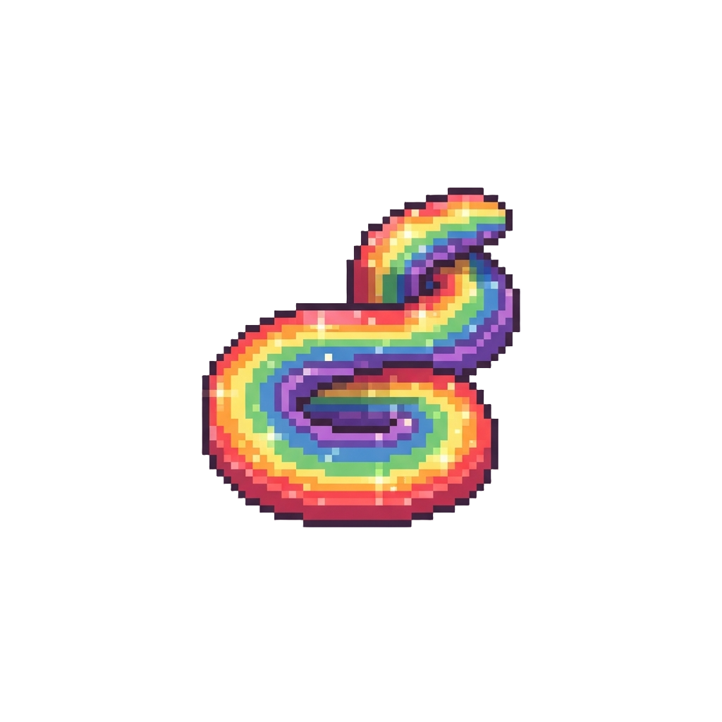 A Glittery Starlight Rainbow Path