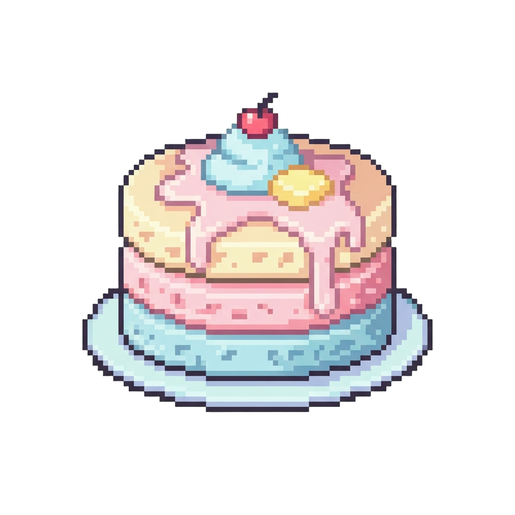 A Stack of Pastel Pancakes