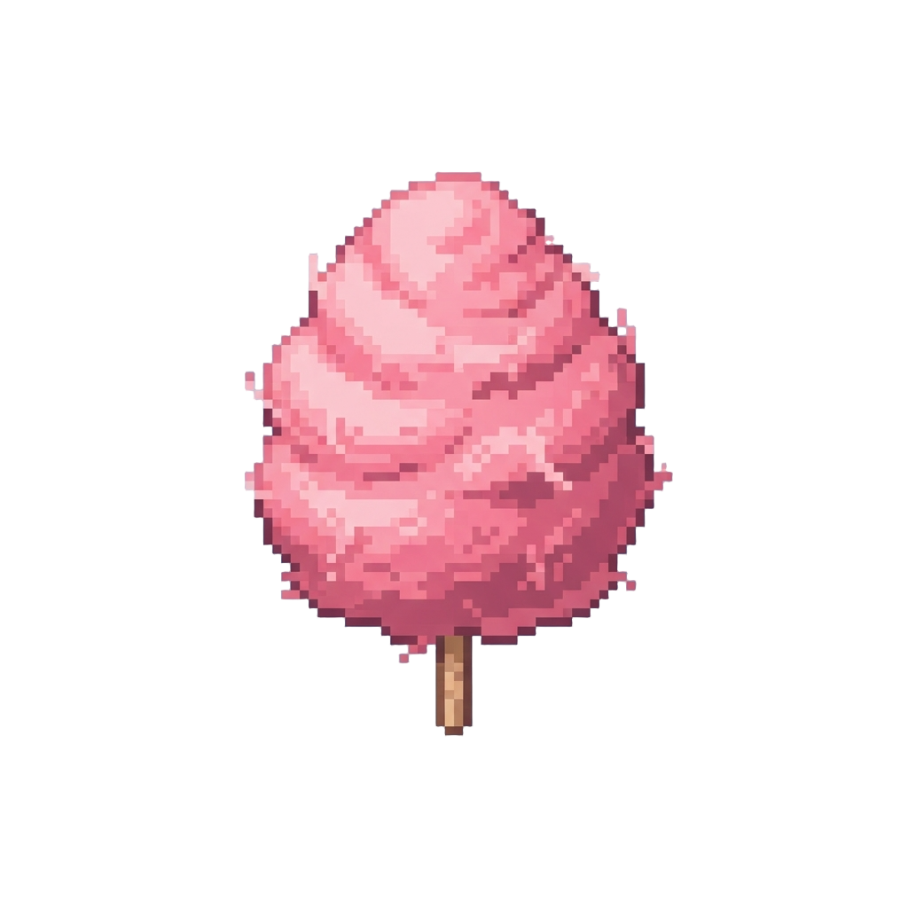A Giant Pink Strawberry-scented Candyfloss Pile