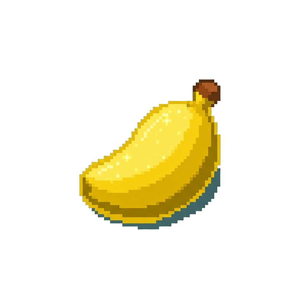 A Sparkly Yellow Banana Candyfloss Cushion