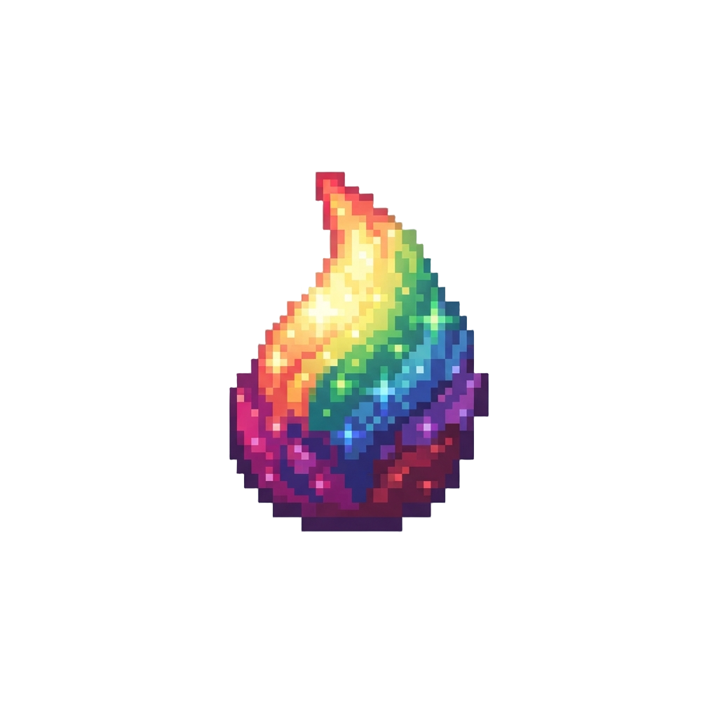 A Radiant Rainbow Stardust Plume