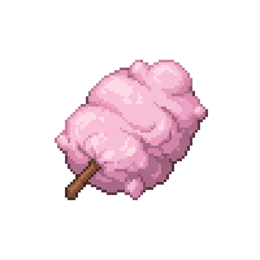 A Sugary Pastel Pink Candyfloss Cushion