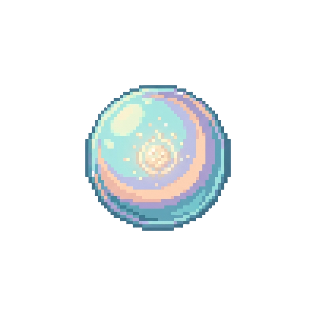 A Floating Pastel Orb