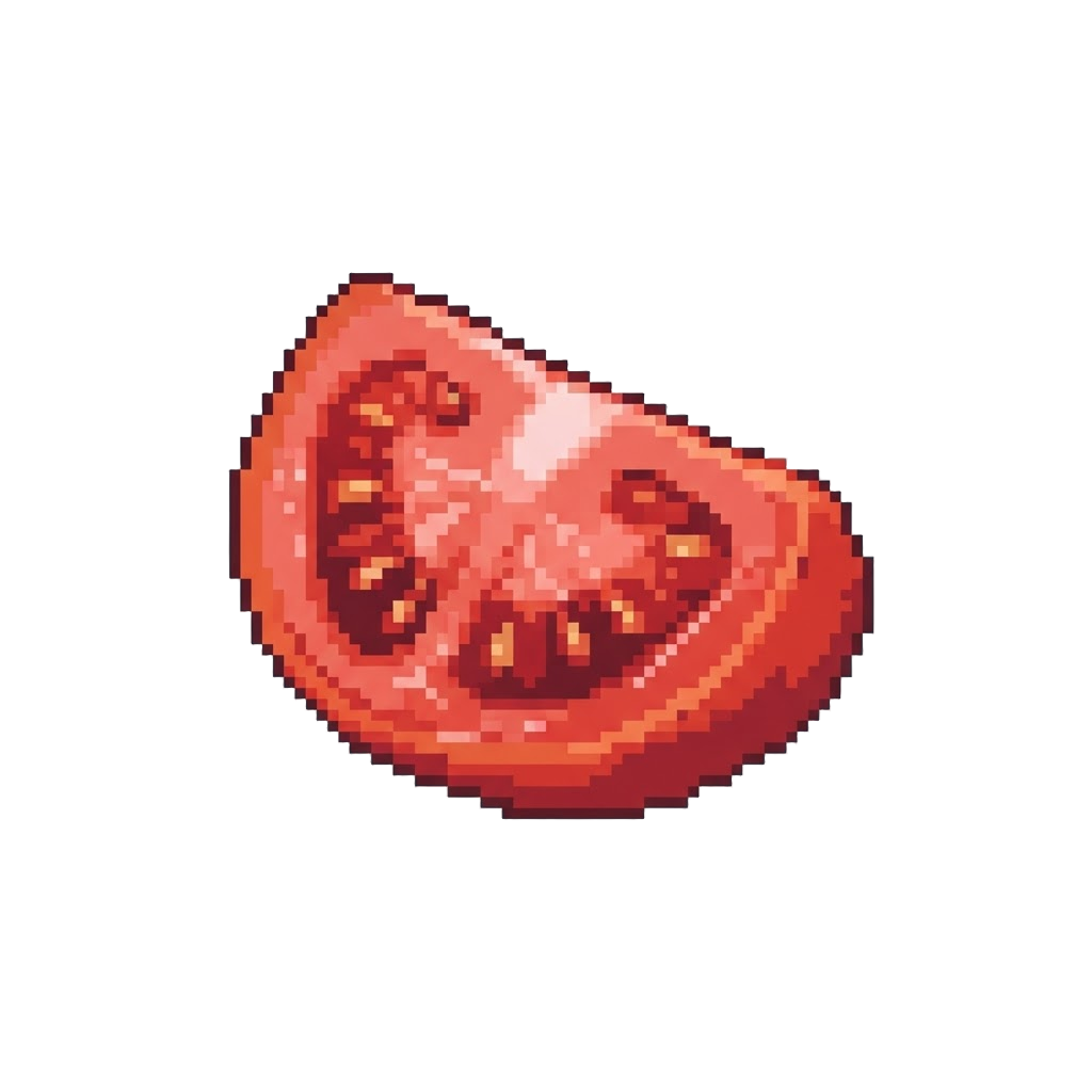 A Fresh Juicy Sea-tomato Slice
