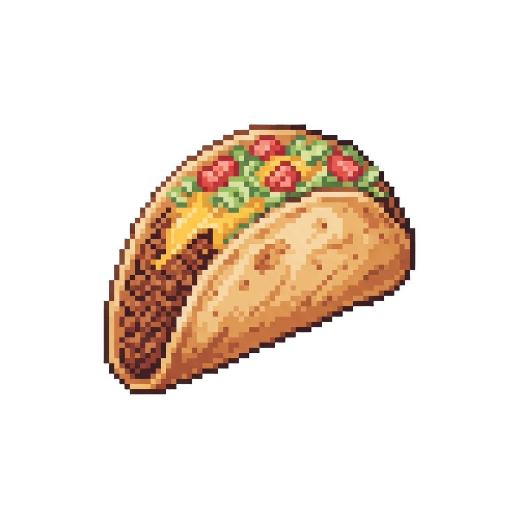A Wrapped Cheesy Beef Taco Bursting with Toppings