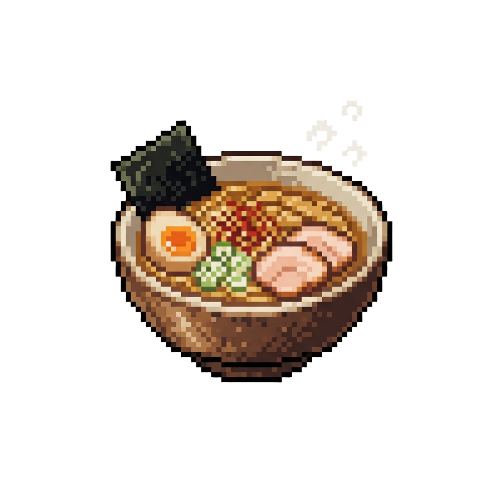A Luxurious Steaming Bowl of Ramen with a Soft-boiled Egg and Nori