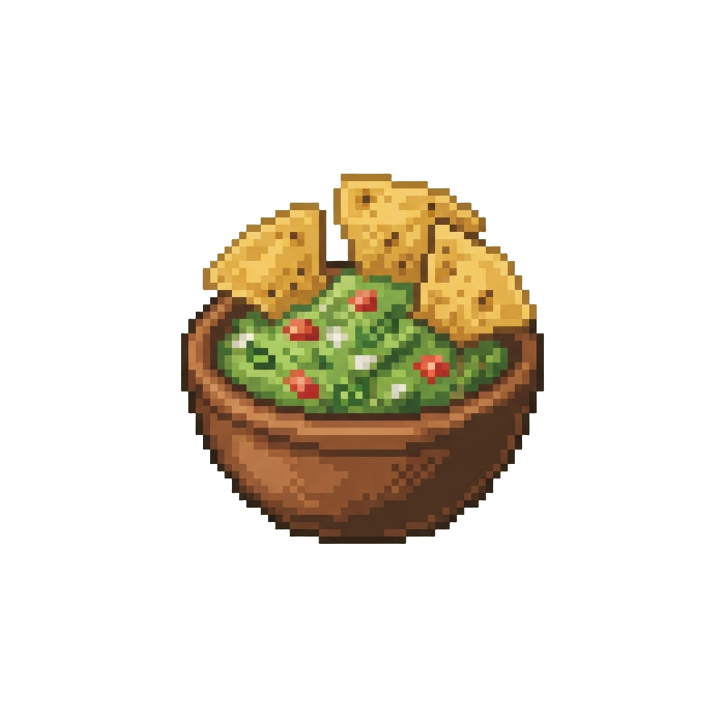 A Vibrant Bowl of Authentic Mexican Guacamole with Crispy Tortilla Chips