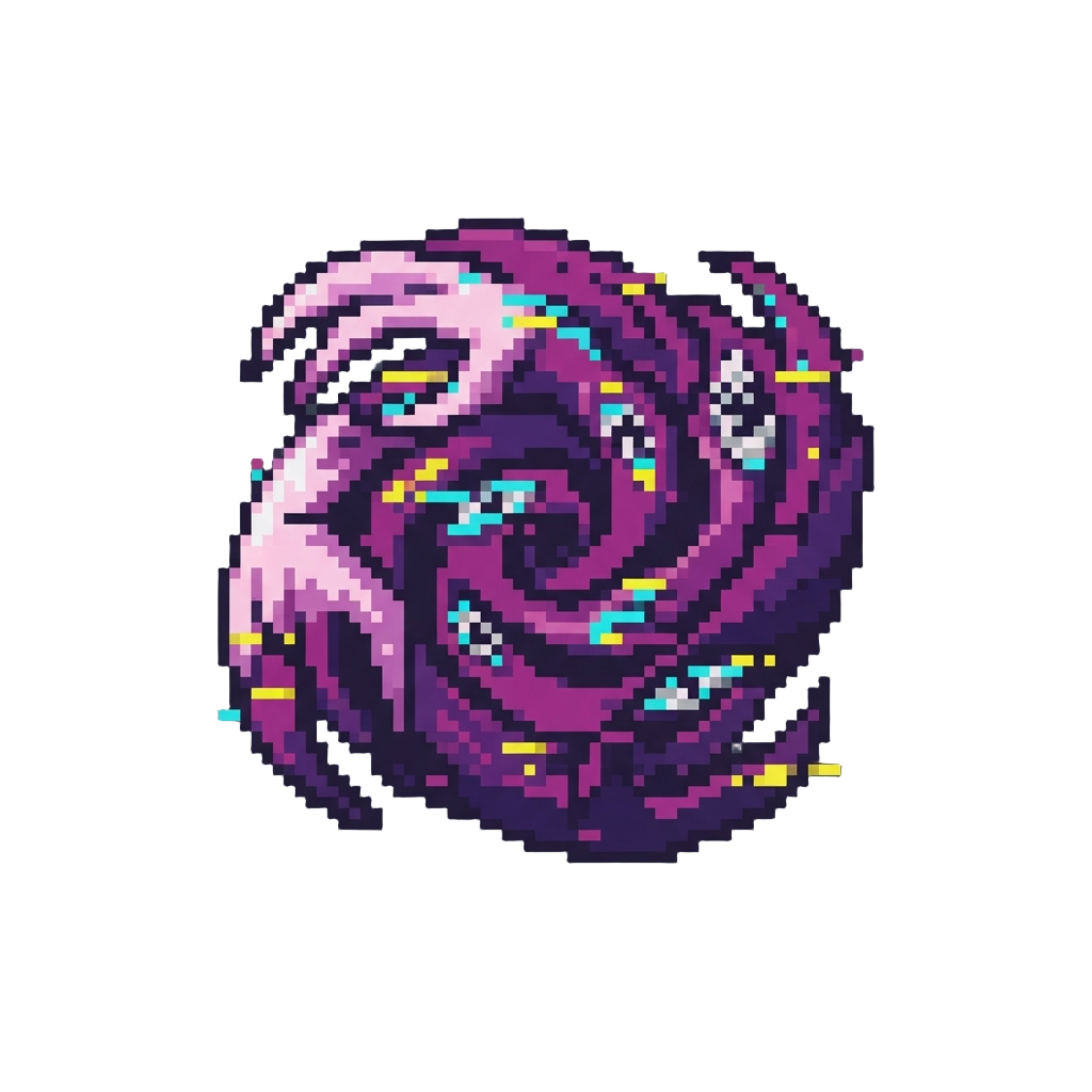 A Swirling Vortex of Jagged Static Eyes and Glitching Claws