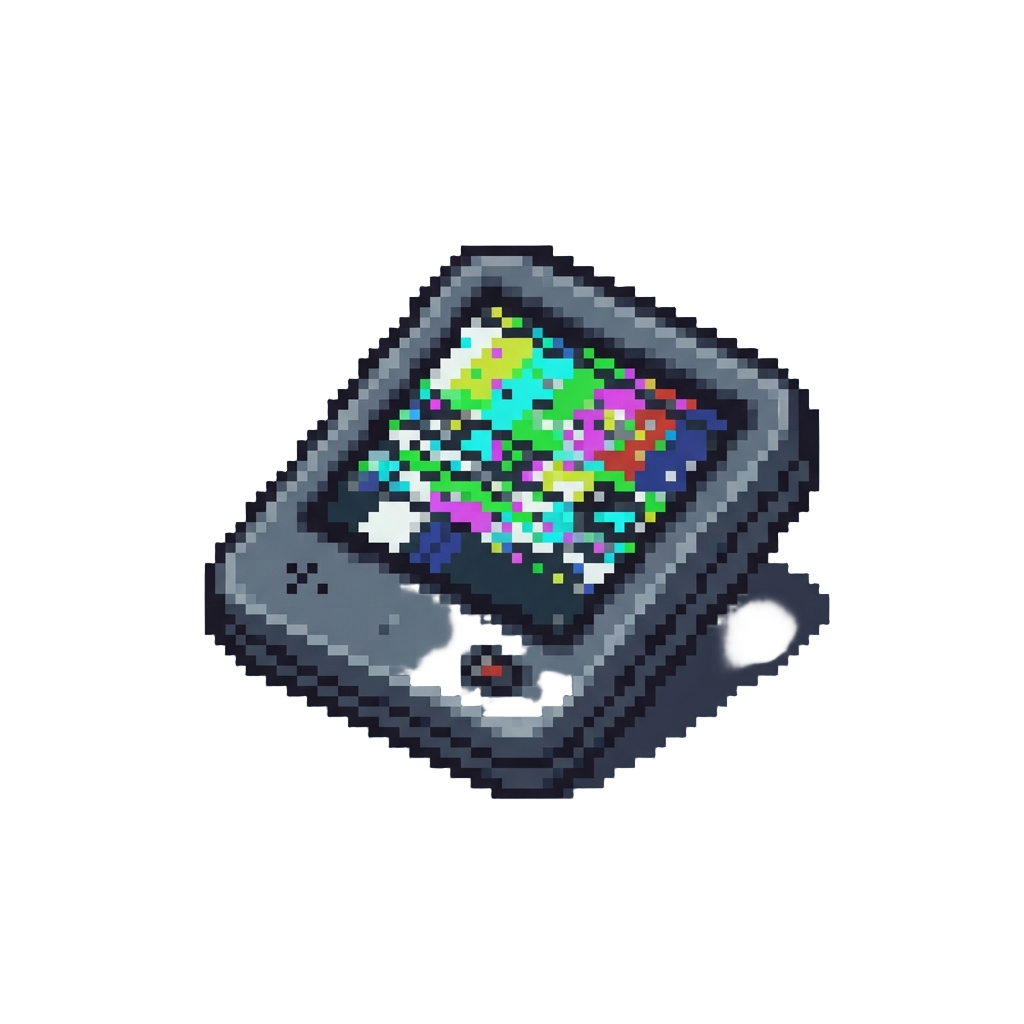 A Dramatic Technical Glitch Screen