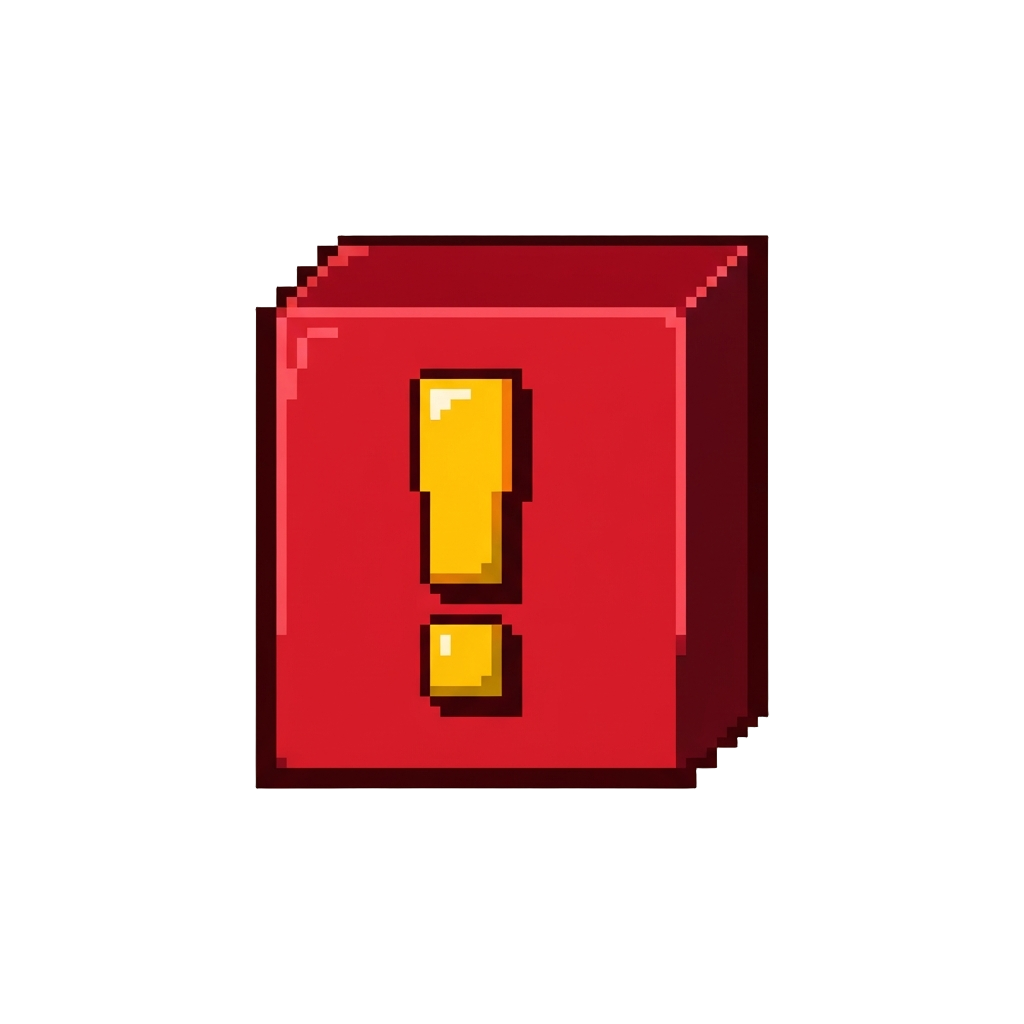 A Red Exclamation Mark Warning Box