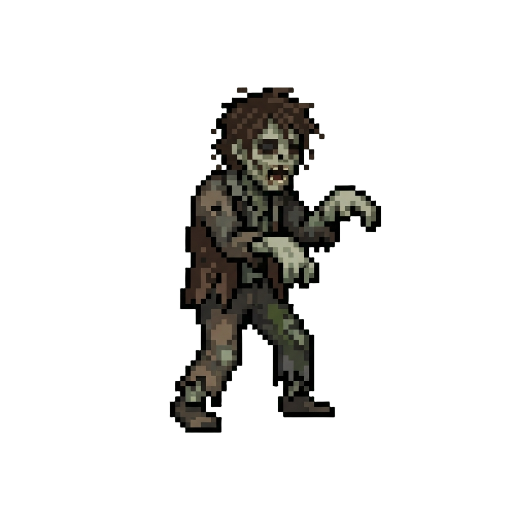 A Shambling Classic Graveyard Zombie