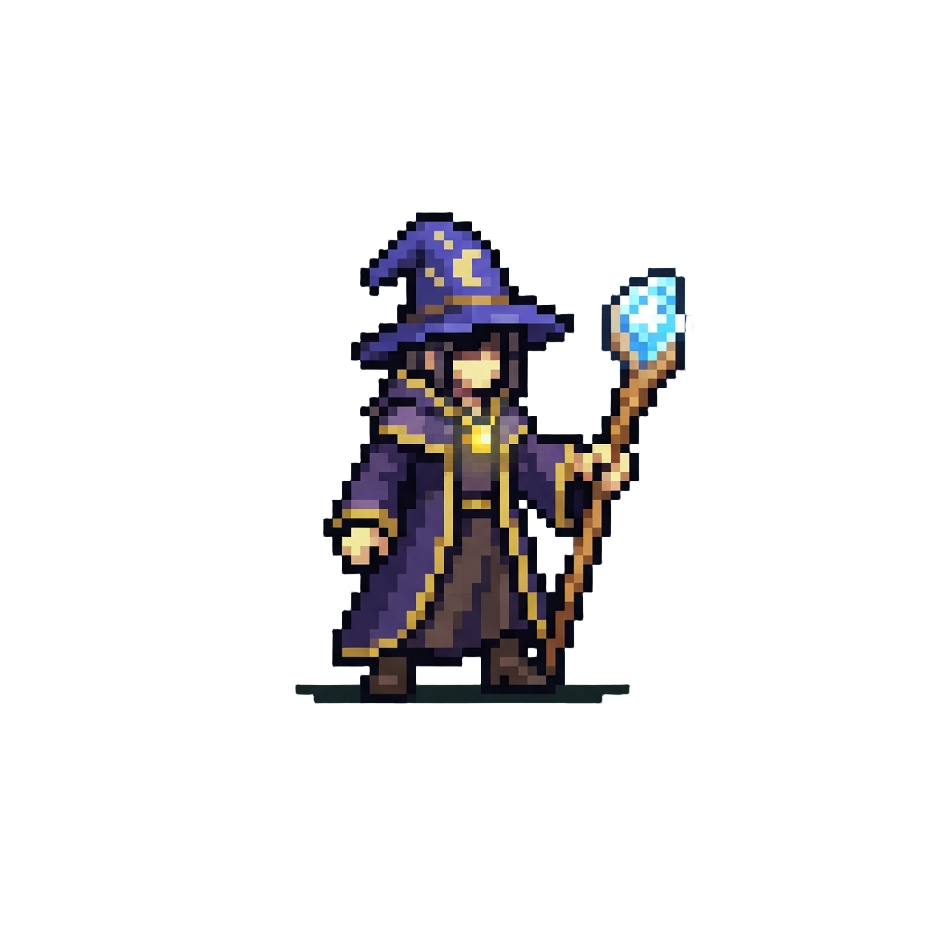 A Glowing Mystical Rune Witch