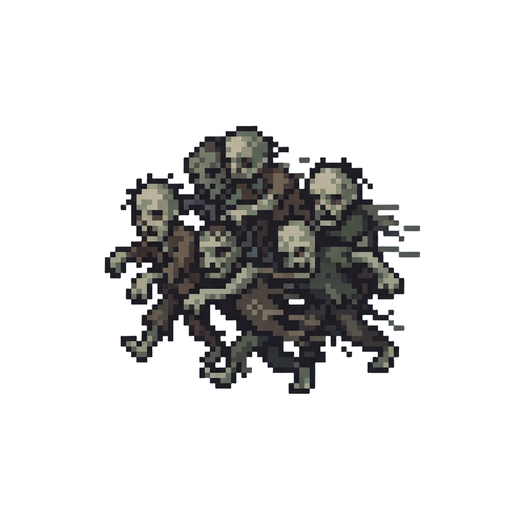 A Swarming Pack of Quick Runner Zombies
