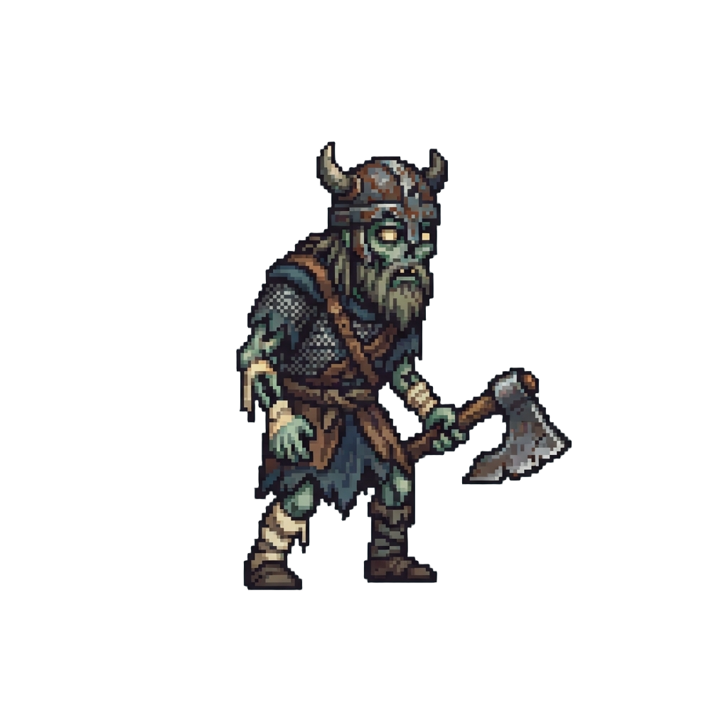 A Towering Rotting Viking Zombie