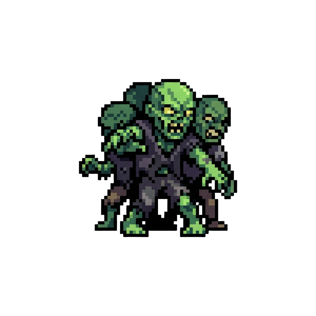A Horde of Hungry Radioactive Green Zombies