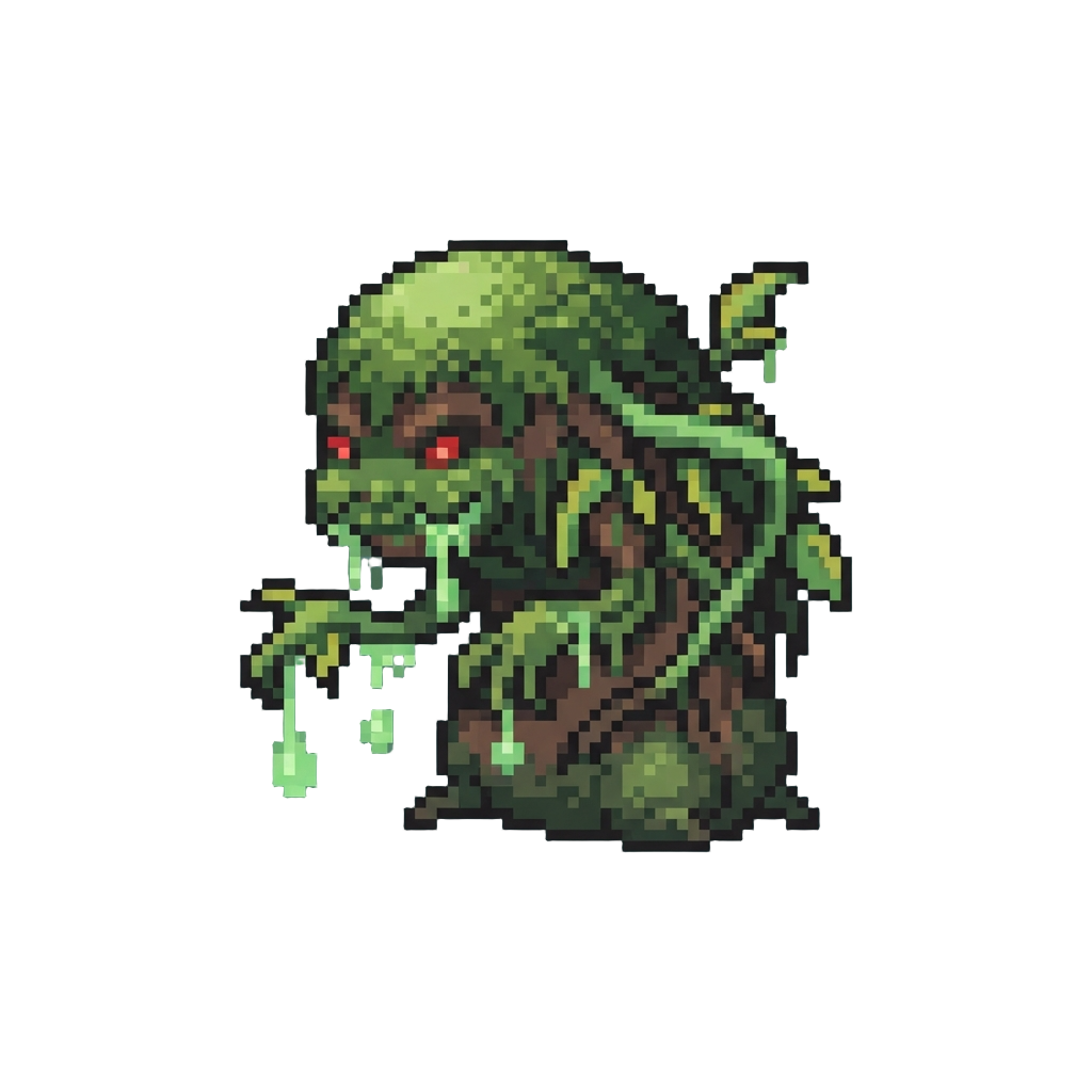 A Mossy Dripping Vine Monster
