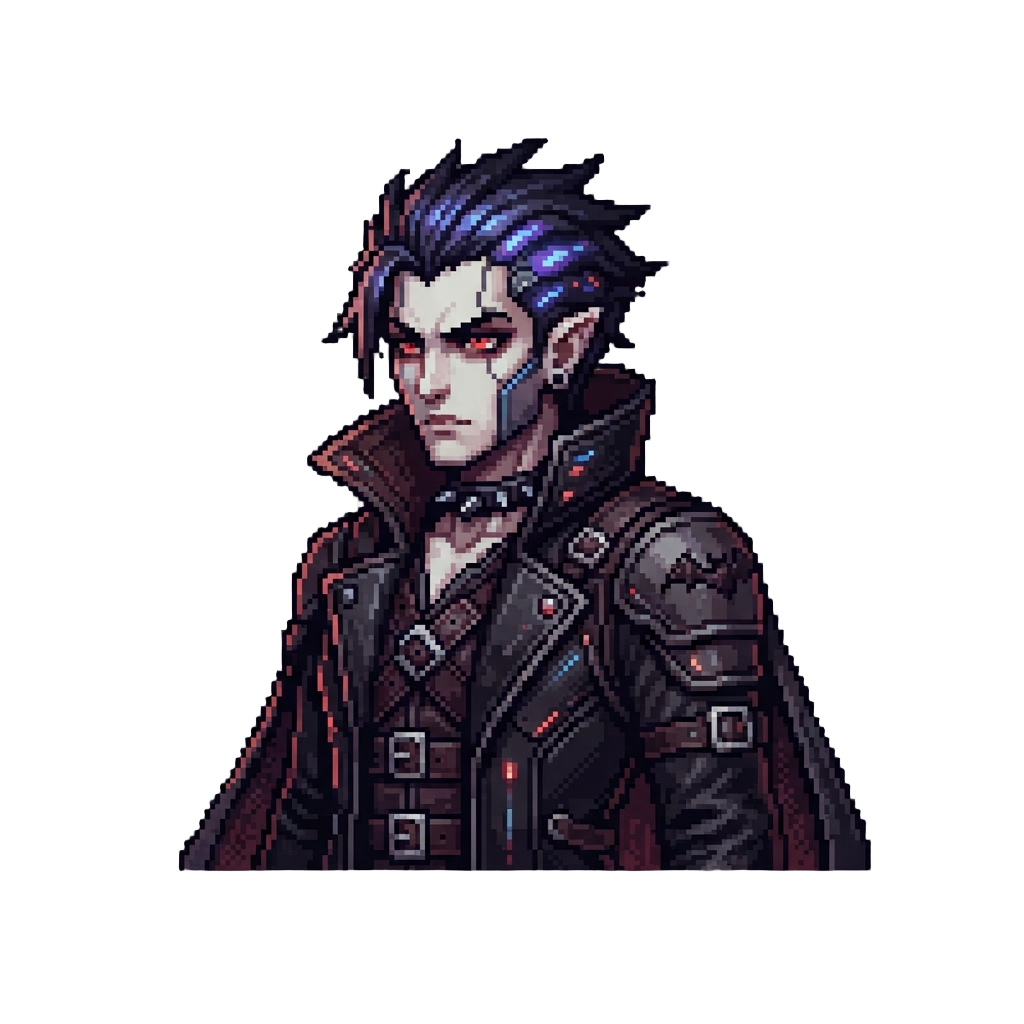 A Dark Romantic Cyber-goth Vampire