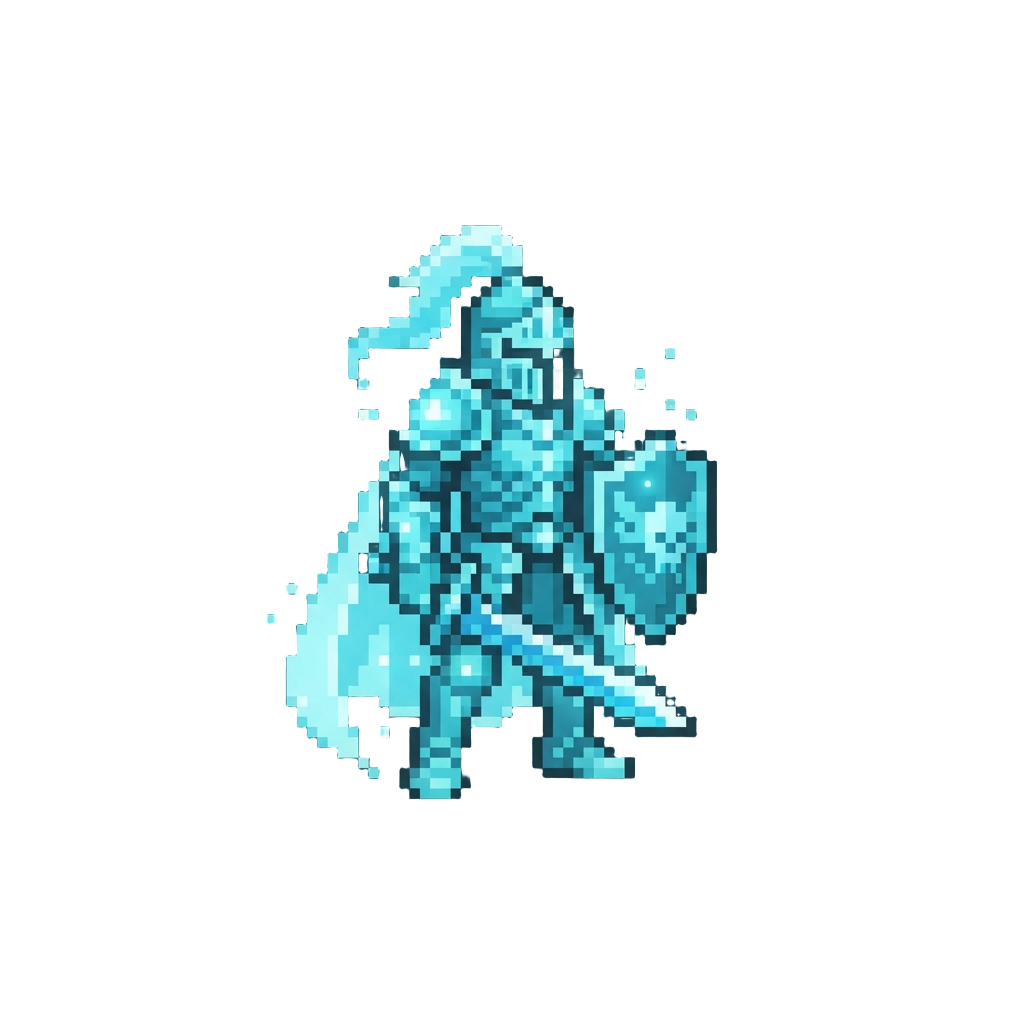 A Mysterious Glowing Phantom Knight
