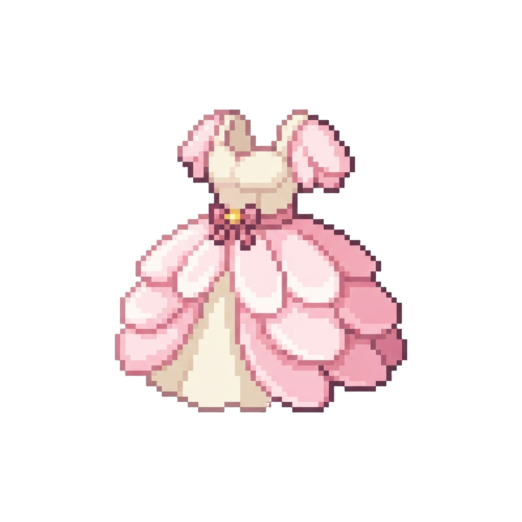 A Marshmallow Petal Dress