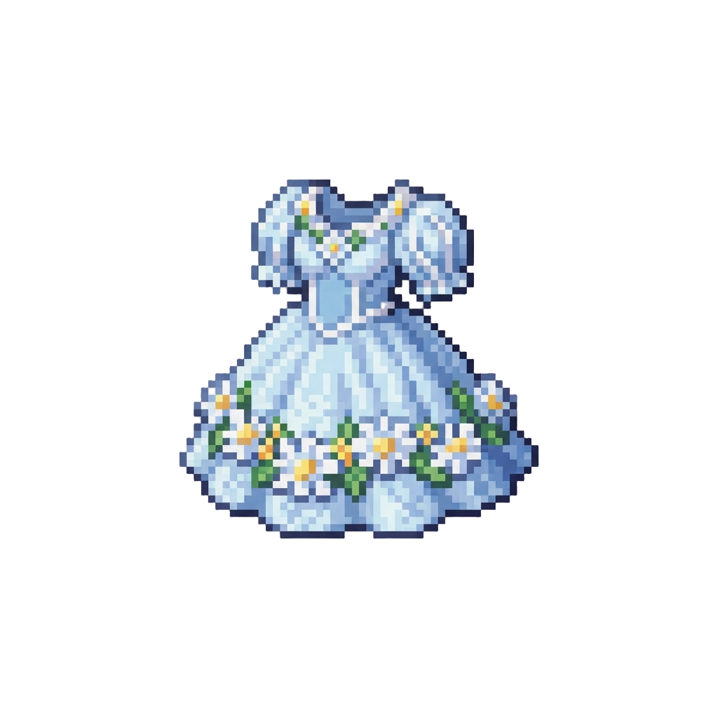 A Spun-sugar Daisy Dress