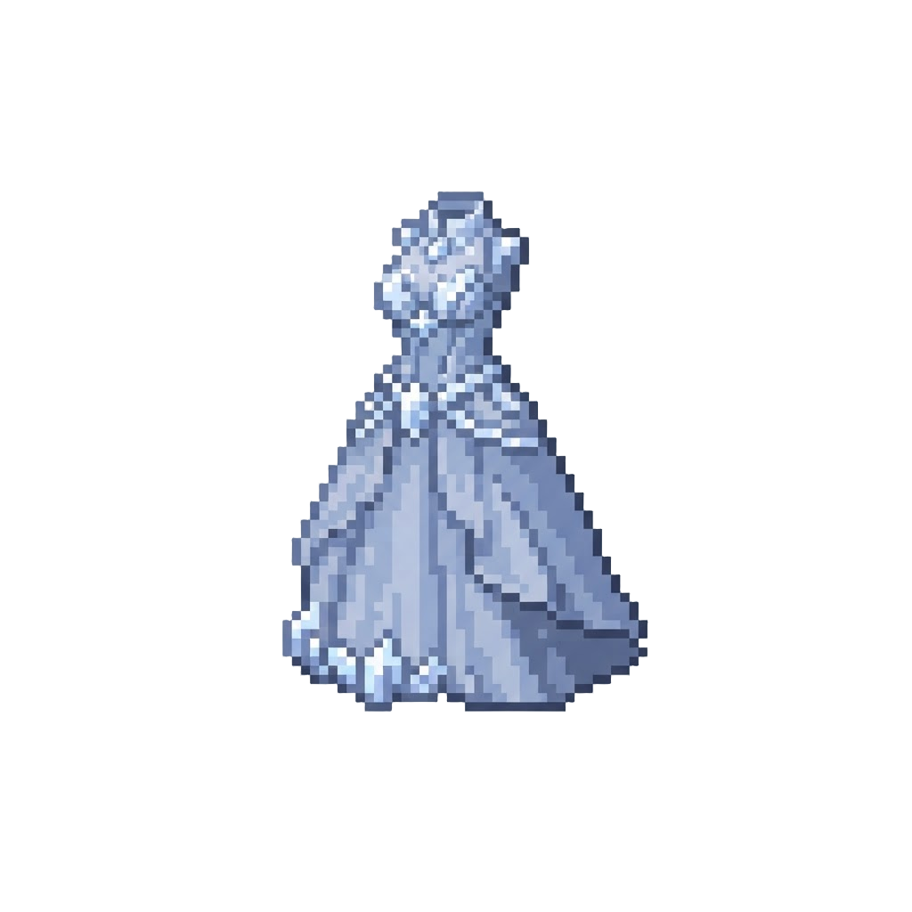 A Glowing Quartz Gem Gown