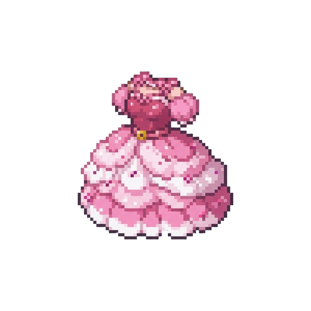 A Berry Sugar Cloud Gown