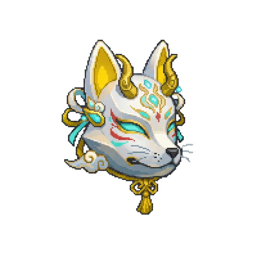A Divine Celestial Fox Spirit Mask