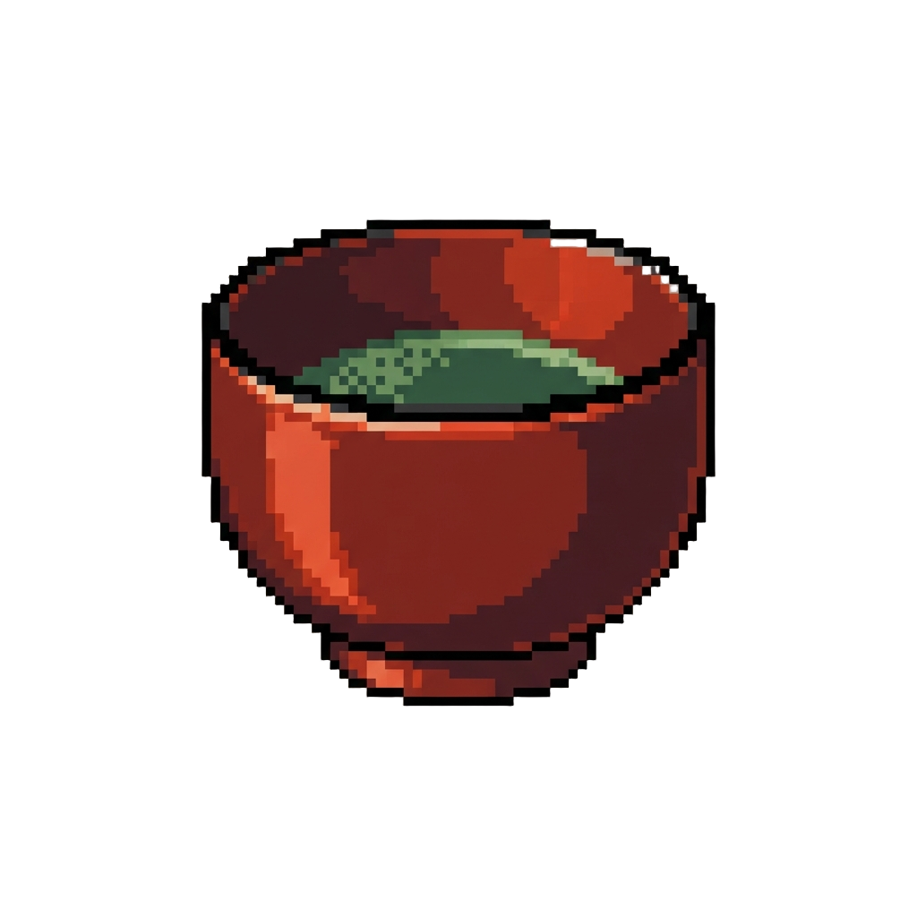 A Polished Lacquerware Tea Bowl